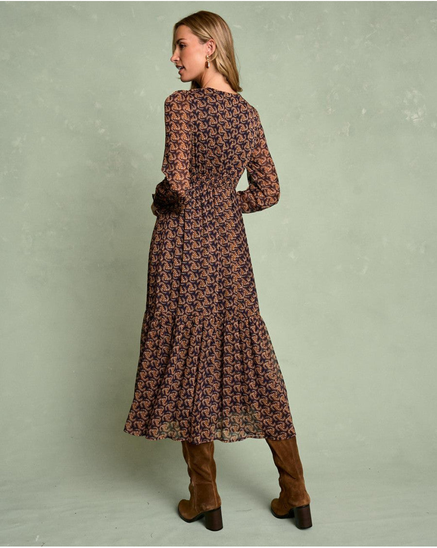 Vestido Estampado Otoñal