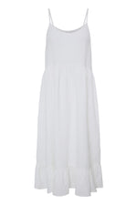 Vestido de tirantes en bambula con volante