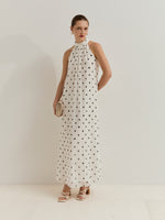 Vestido Largo Lunares
