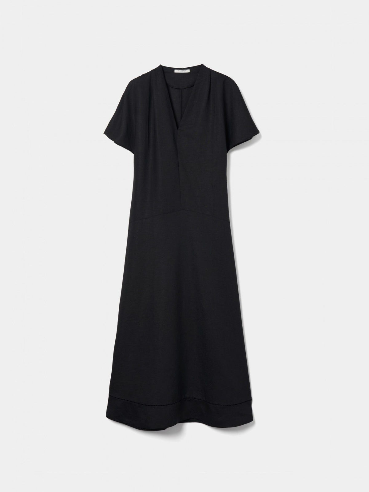 Vestido Largo con Mangas Cortas