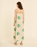Vestido de Tirantes con Estampado Palmeras