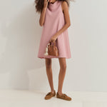Vestido Corto Rosa Palo