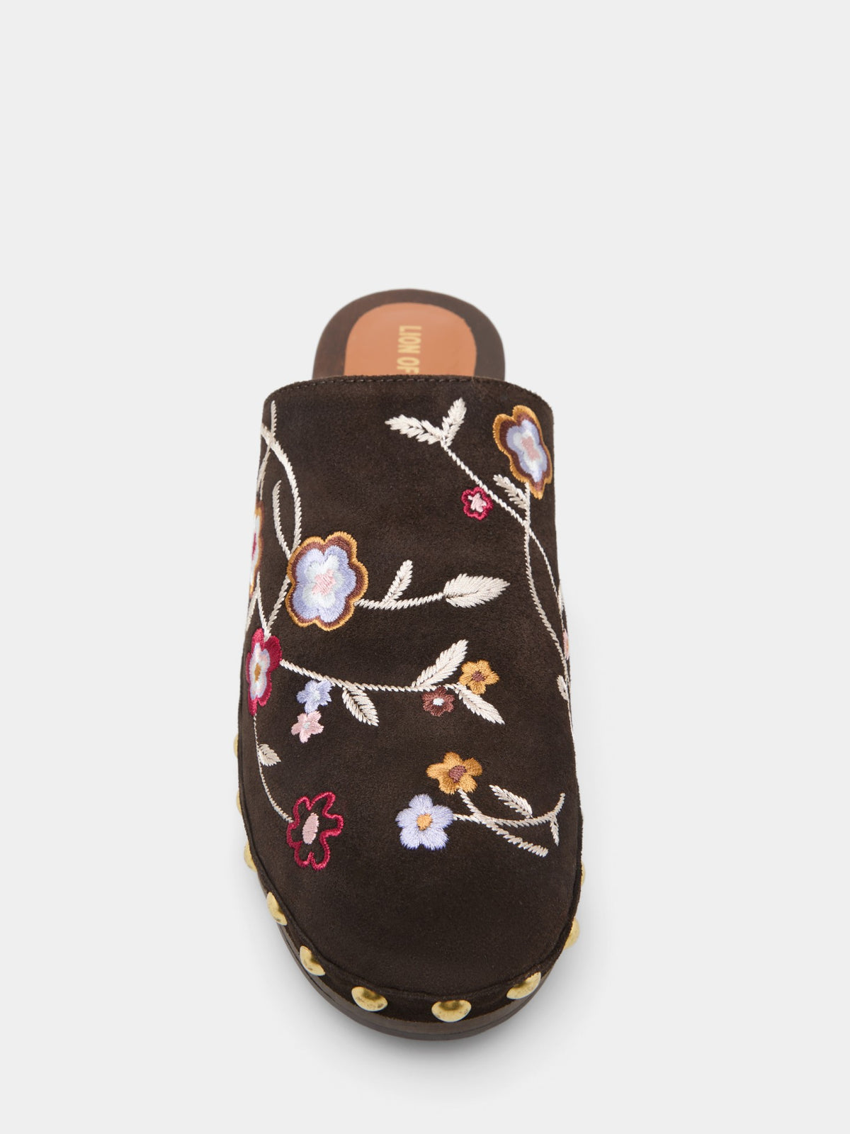 Zueco Ante con Estampado Floral