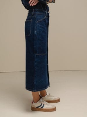 Falda Botones Denim