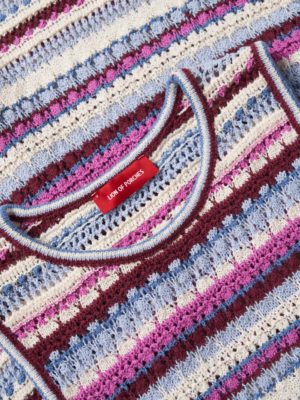 Vestido Punto Crochet Rayas | Lion of Porches