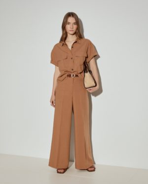 Pantalón Ancho Mezcla Tencel y Lino