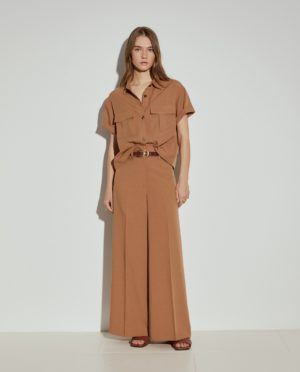Pantalón Ancho Mezcla Tencel y Lino