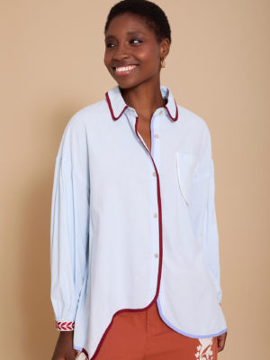 Camisa con Vivos a Contraste