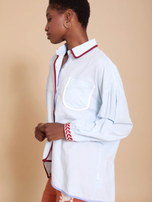 Camisa con Vivos a Contraste