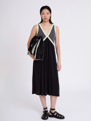 Vestido Modal Combinado Colores