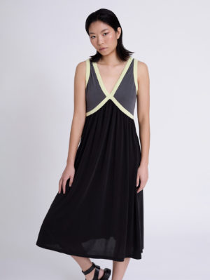 Vestido Modal Combinado Colores
