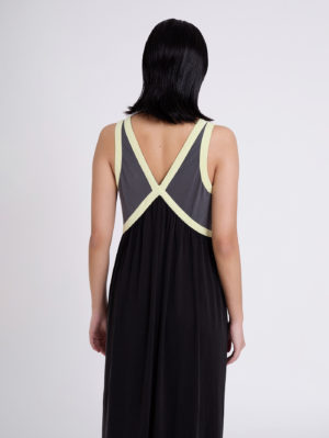 Vestido Modal Combinado Colores