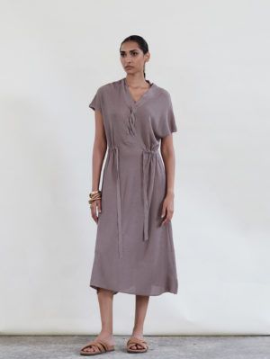 Vestido de Punto Trenzado