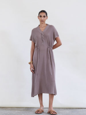 Vestido de Punto Trenzado