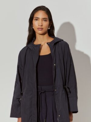Parka Con Capucha Azul Marino | Lion of Porches