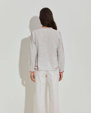 Blusa Detalles Rojos | Lion of Porches
