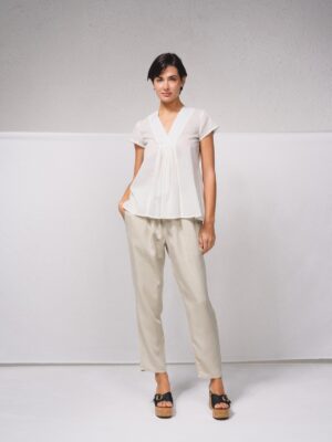 Blusa Escote Pico