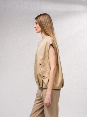 Chaleco Oversize Con Bolsillos Delante
