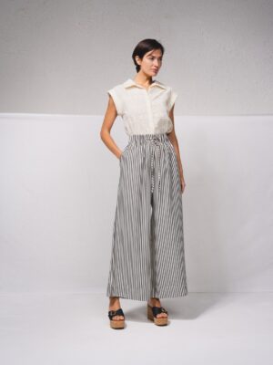 Pantalón Rayas Cintura Elástica