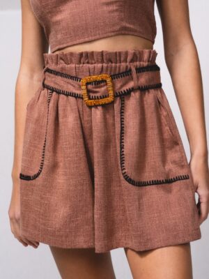 Pantalón Corto con Cinturón