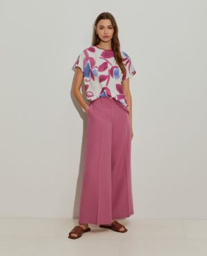 Blusa Manga Corta Pinceladas
