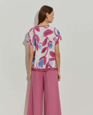 Blusa Manga Corta Pinceladas