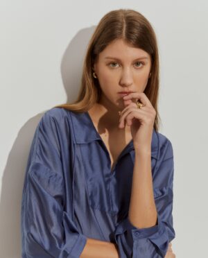 Blusa Azul | Lion of Porches