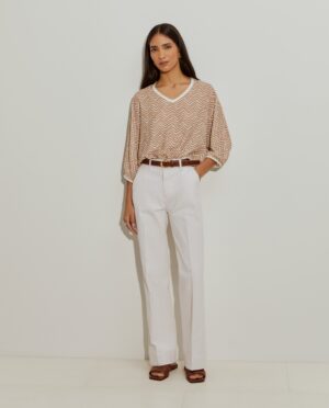 Blusa Estampado Espiga Beige | Lion of Porches 