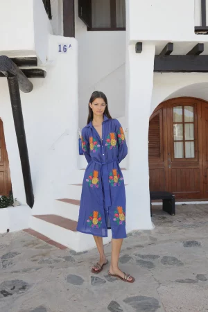 Vestido Camisero Piñas