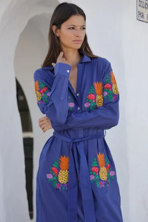 Vestido Camisero Piñas