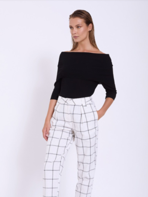 Pantalón Lino Cuadros Bicolor