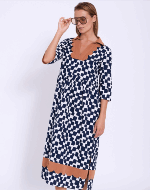 Vestido largo Algodón Cuadros