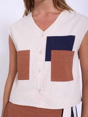 Blusa Con Cuadros