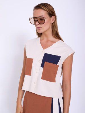 Blusa Con Cuadros