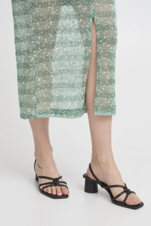 Falda Ihpiloua Lúrex Verde